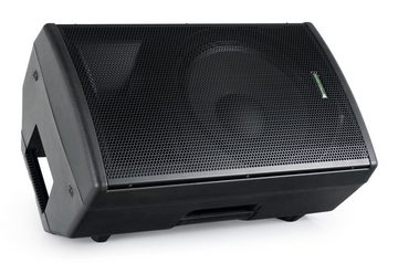 Pronomic E-215 MA - Aktive PA-Boxen Stereo Set Lautsprecher (Bluetooth, 240 W, USB/SD/MP3-Player - mit 15" Woofer inkl. Lautsprecherstative)