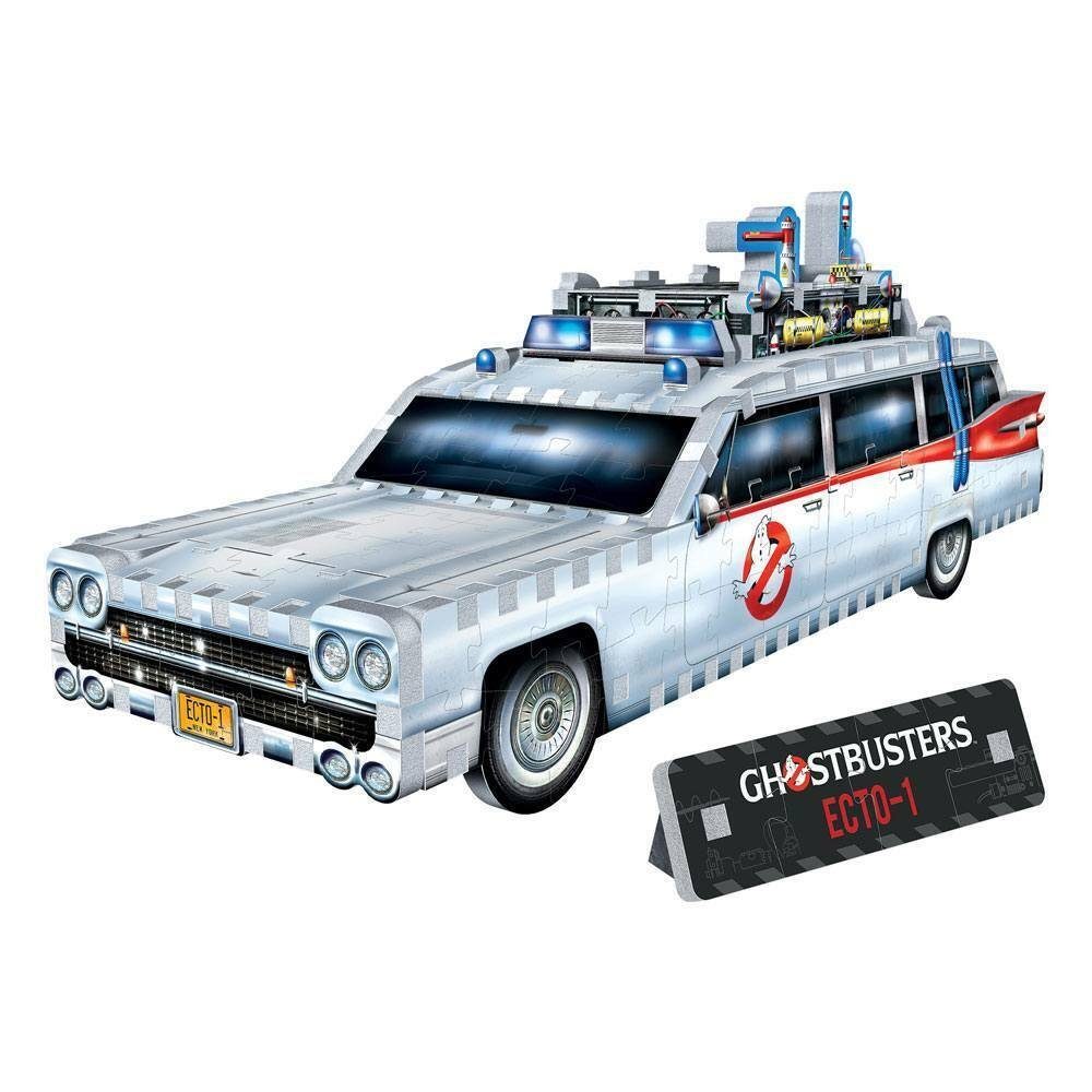 Wrebbit 3D-Puzzle Ghostbusters 3D Puzzle ECTO-1 Geisterjäger Ecto 1 Auto 1959er Cadillac, Puzzleteile | 3D-Puzzle