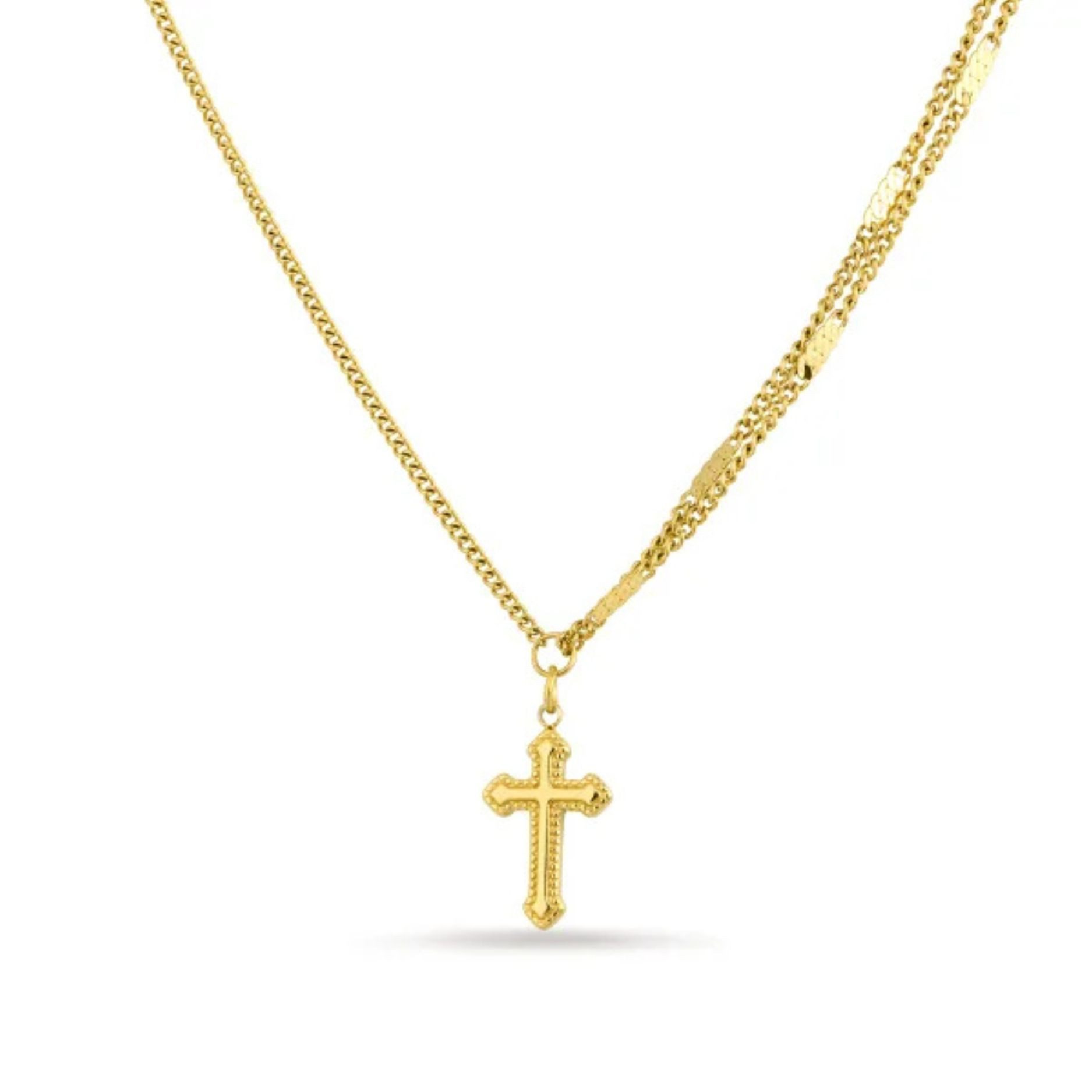 Charm-Kette Retro Cross Halskette