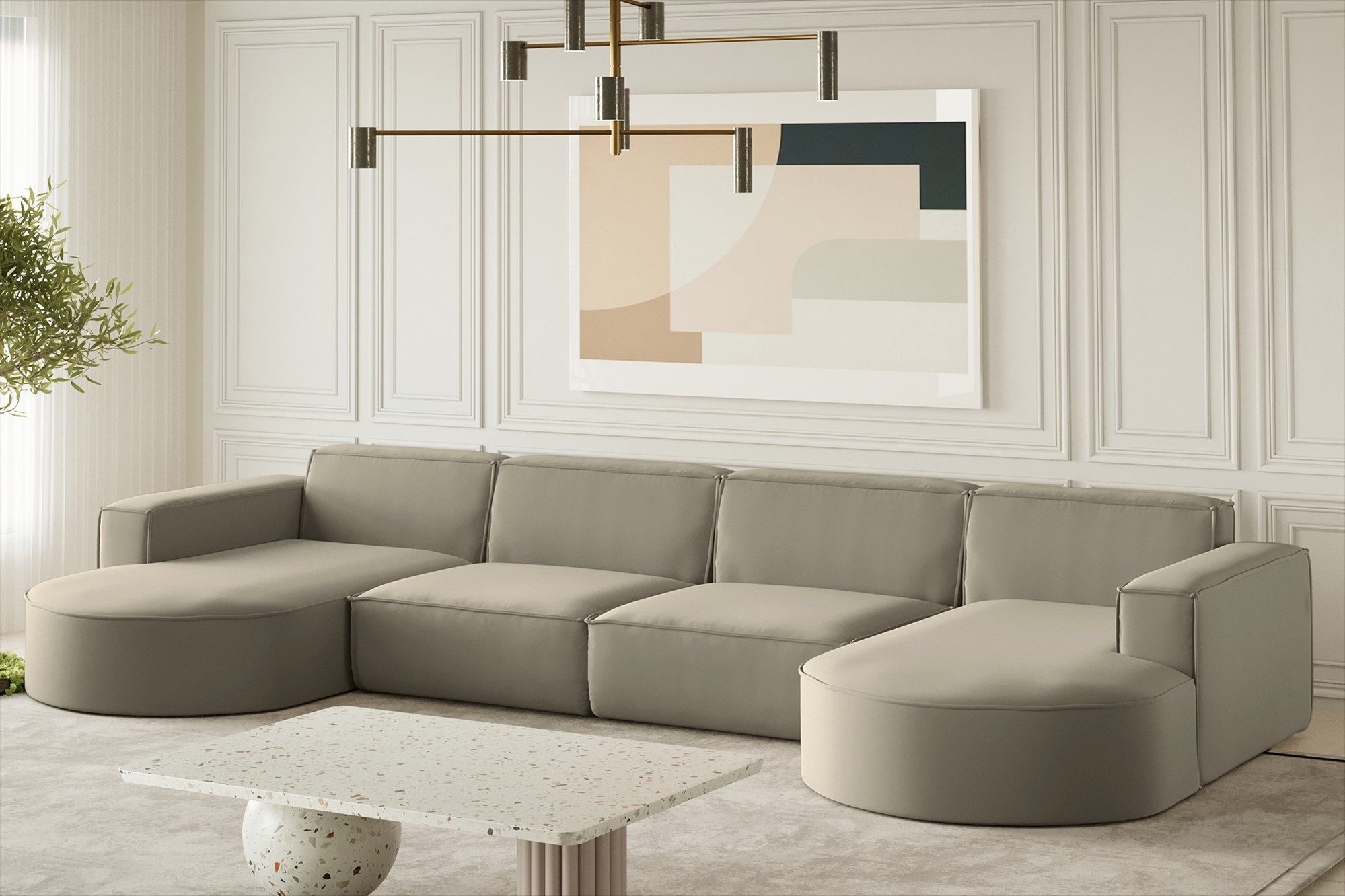 Fun Möbel Wohnlandschaft Wohnlandschaft Sofa PALMA günstig online kaufen