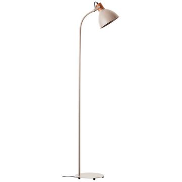 Brilliant Stehlampe Erena, ohne Leuchtmittel, Höhe 150 cm, E27, Metall/Holz, taupe