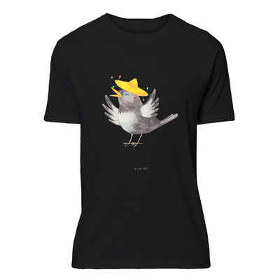 Mr. & Mrs. Panda T-Shirt Rabe Sombrero - Schwarz - Geschenk, Shirt, lustige Sprüche, T-Shirt m (1-tlg)