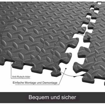 jalleria Bodenmatte 12x robuste, ineinandergreifende Weichschaum-Fußmatten (1-St)
