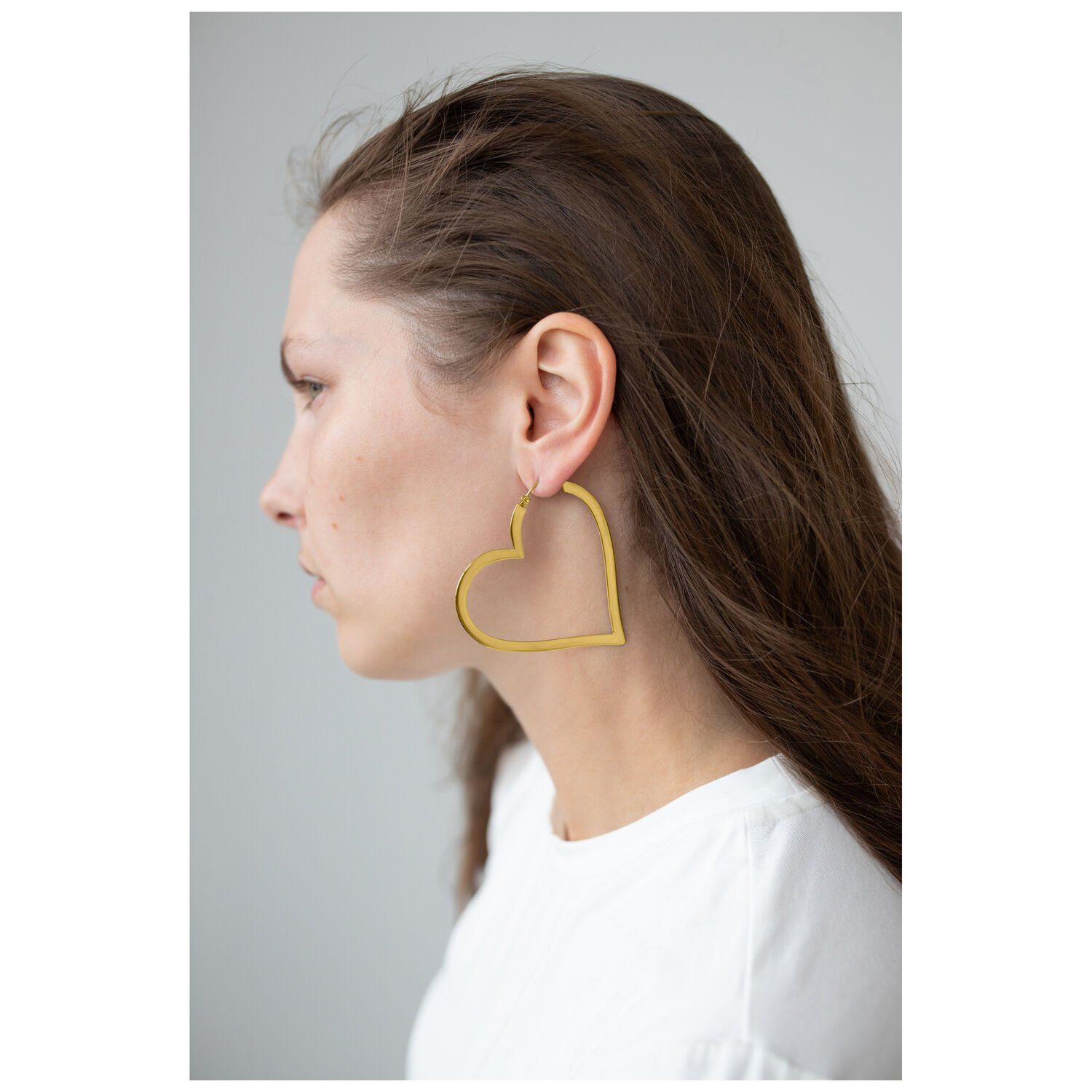 Wildcat Paar Ohrhänger Heart Hoops, wasserfest, langlebig, hautverträglich günstig online kaufen