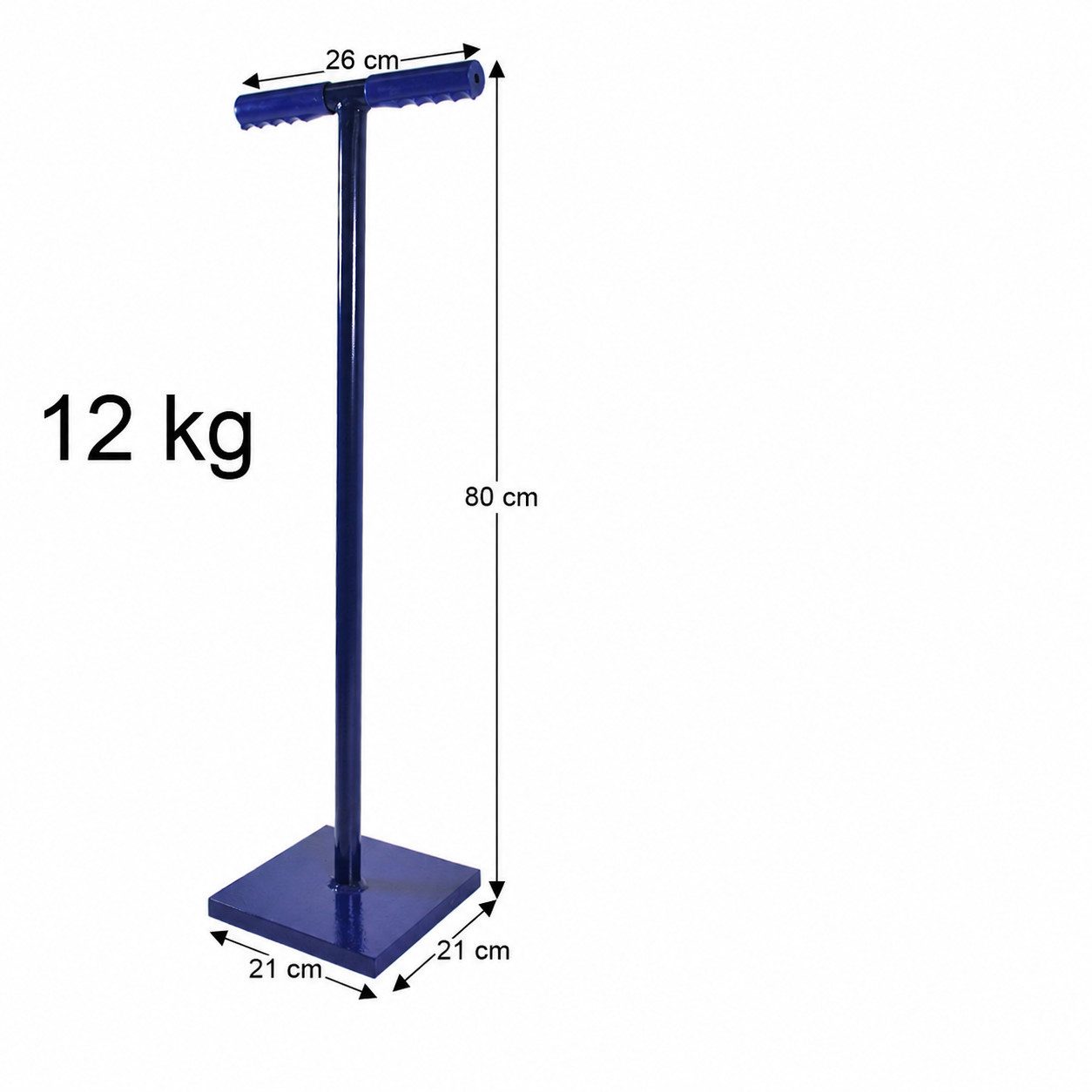 HELO24 Betonverdichter Betonstampfer 12kg Handstampfer Erdstampfer Stampfer Verdichter