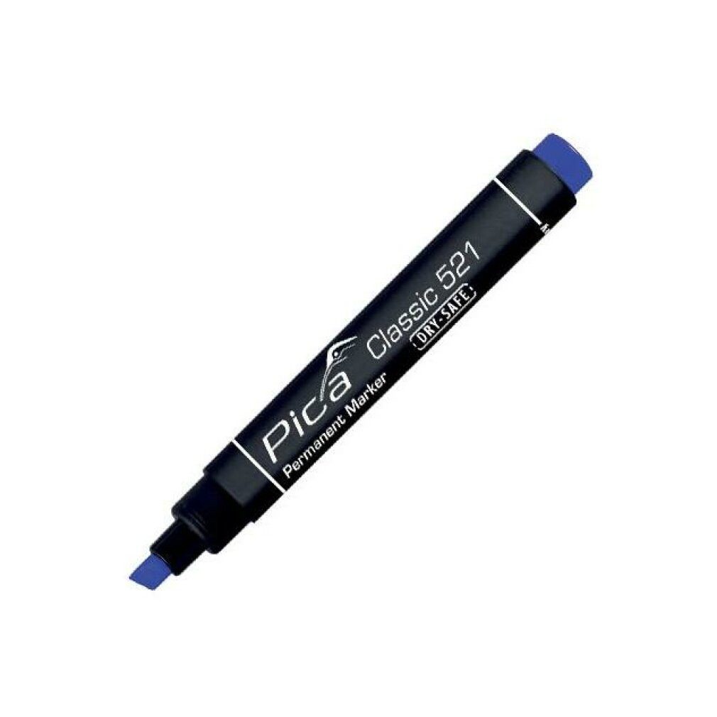 Pica-Marker Marker Pica Classic Permanentmarker, Keilspitze 2-6mm, blau