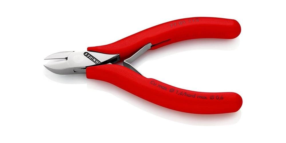 Knipex Seitenschneider Elektronik-Seitenschneider Länge 115 Facette Form spiegelpoliert 0 ja mm Kunststoffüberzug
