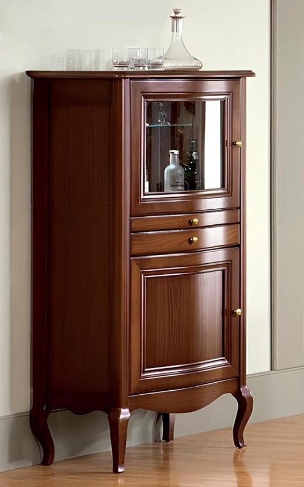 Xlmoebel Kombikommode Echtholz Kommode Beistellschrank im klassischen Landhausstil Rustikale (Klassische Bar Vintage Rutikale Bar - Model PR-KB 1-2 L,R), Hergestellt in Europa