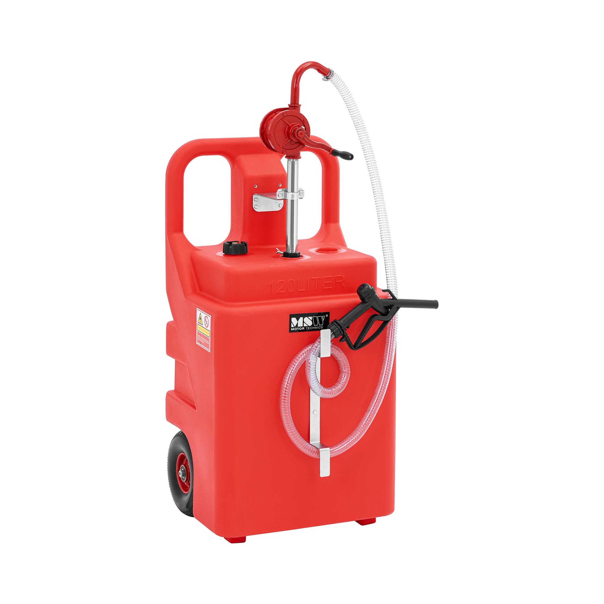 MSW Benzinkanister Mobile Tankstelle manuell 120l Dieseltank Benzintank