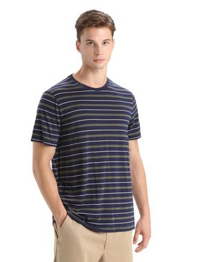 Icebreaker T-Shirt Icebreaker M Wave Short-sleeve Tee Stripe Herren