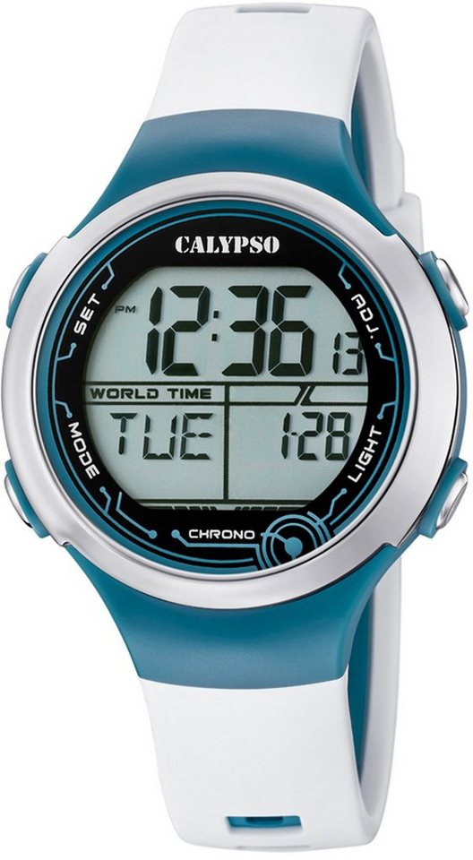 CALYPSO WATCHES Digitaluhr Digital Crush, K5799/1, Kunststoffgehäuse, Ø ca.  40 mm