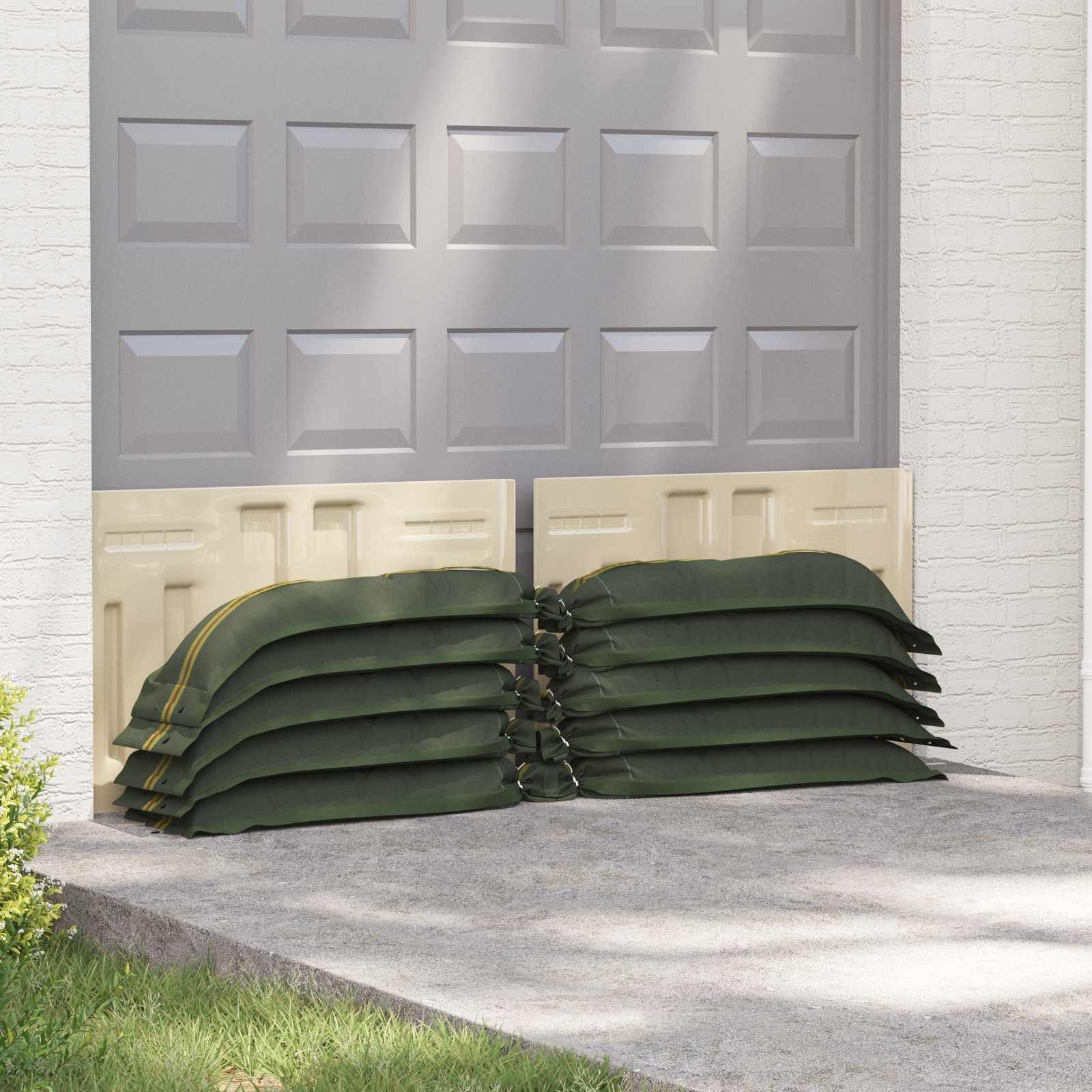 vidaXL Sandsack, Sandsäcke 25 pcs Grün 120 x 27 cm HDPE