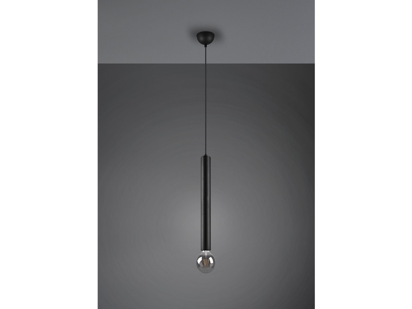 meineWunschleuchte LED Pendelleuchte, LED wechselbar, Ø10cm minimalistisch-e klein-e Kücheninsel, schwarz warmweiß, Lampe übern & Esstisch