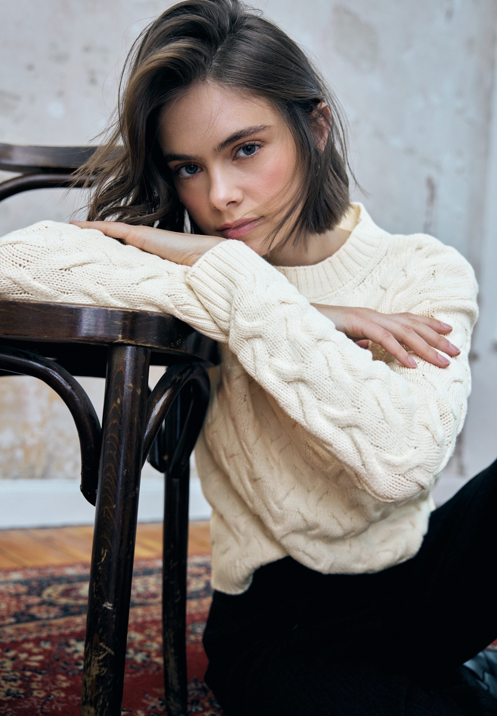 STREET ONE STUDIO Stehkragenpullover im soften Baumwoll-Mix