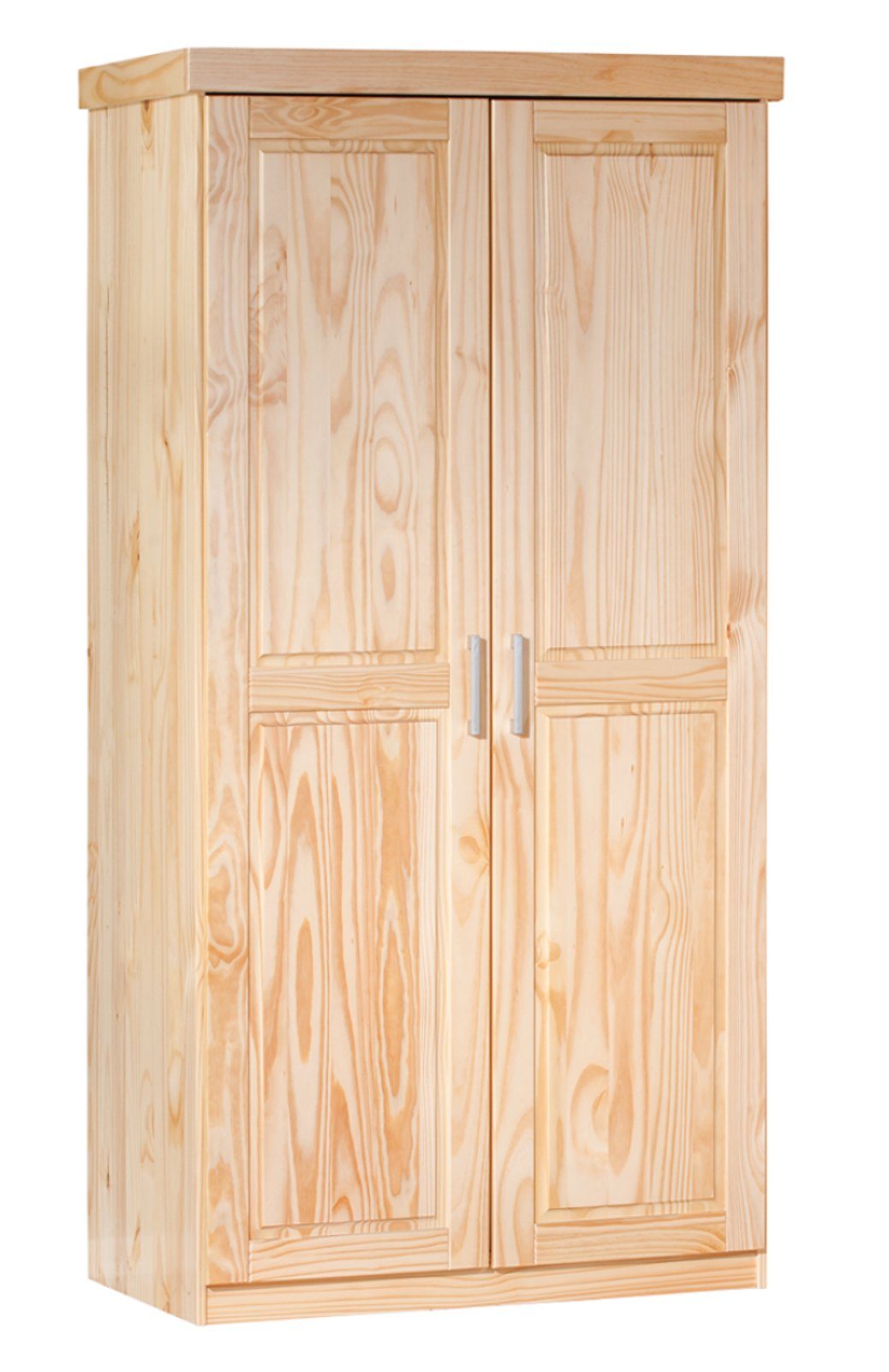 Türen, ebuy24 Kleiderschrank Leovra 2 Kleiderschrank natur. (1-St)