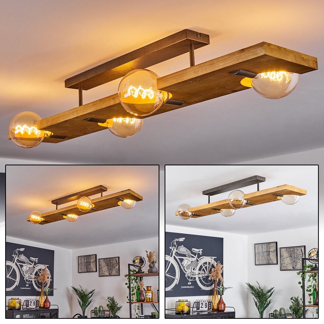 hofstein Deckenleuchte »Pettino« Vintage Deckenlampe aus günstig online kaufen