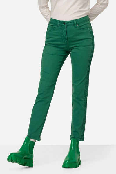 Laurasøn 5-Pocket-Jeans Jeans Tina gerade Passform seitliche Zierfalten