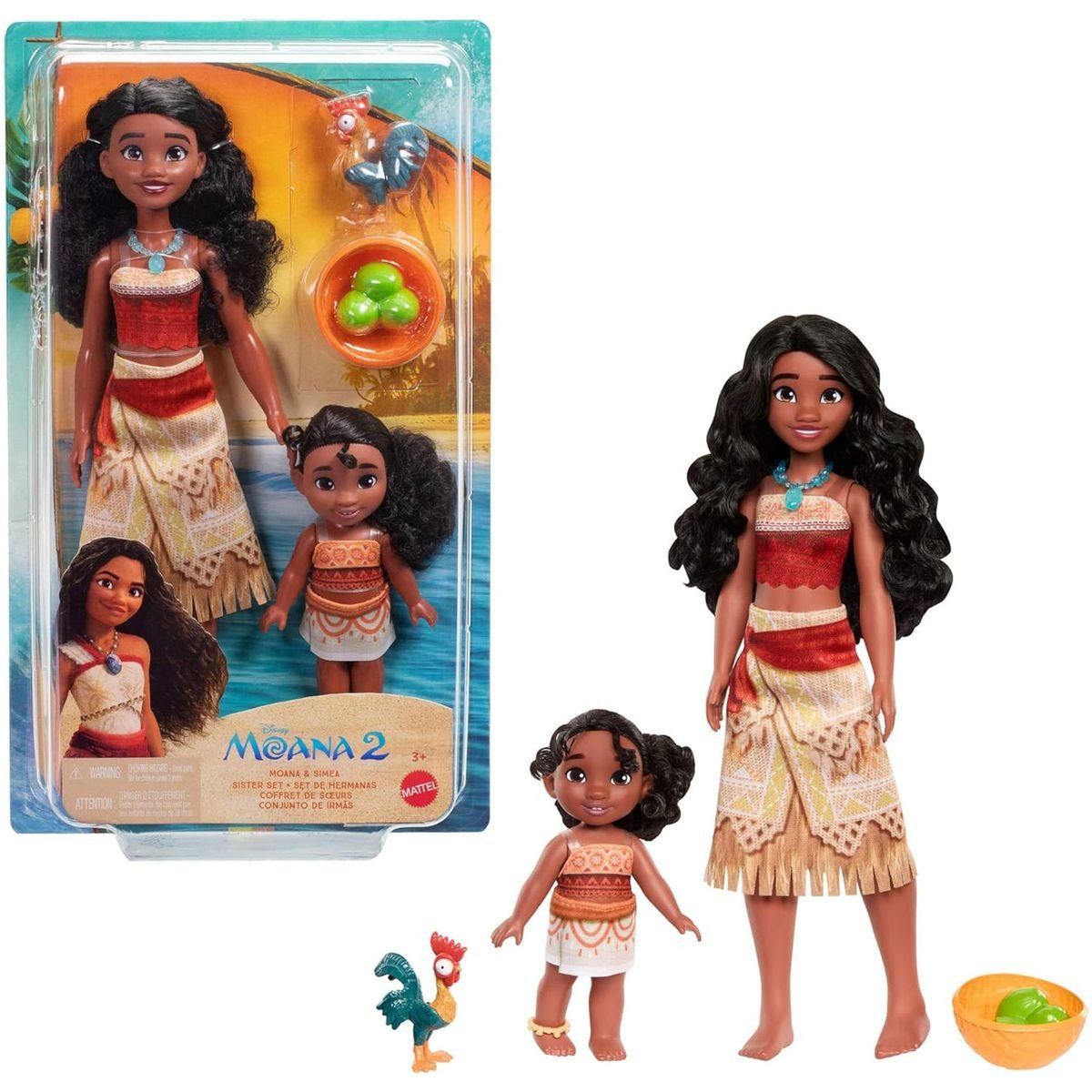 Mattel® Stehpuppe Mattel JBT66 - Disney Vaiana 2 - Schwesternset – Gemeinsa günstig online kaufen