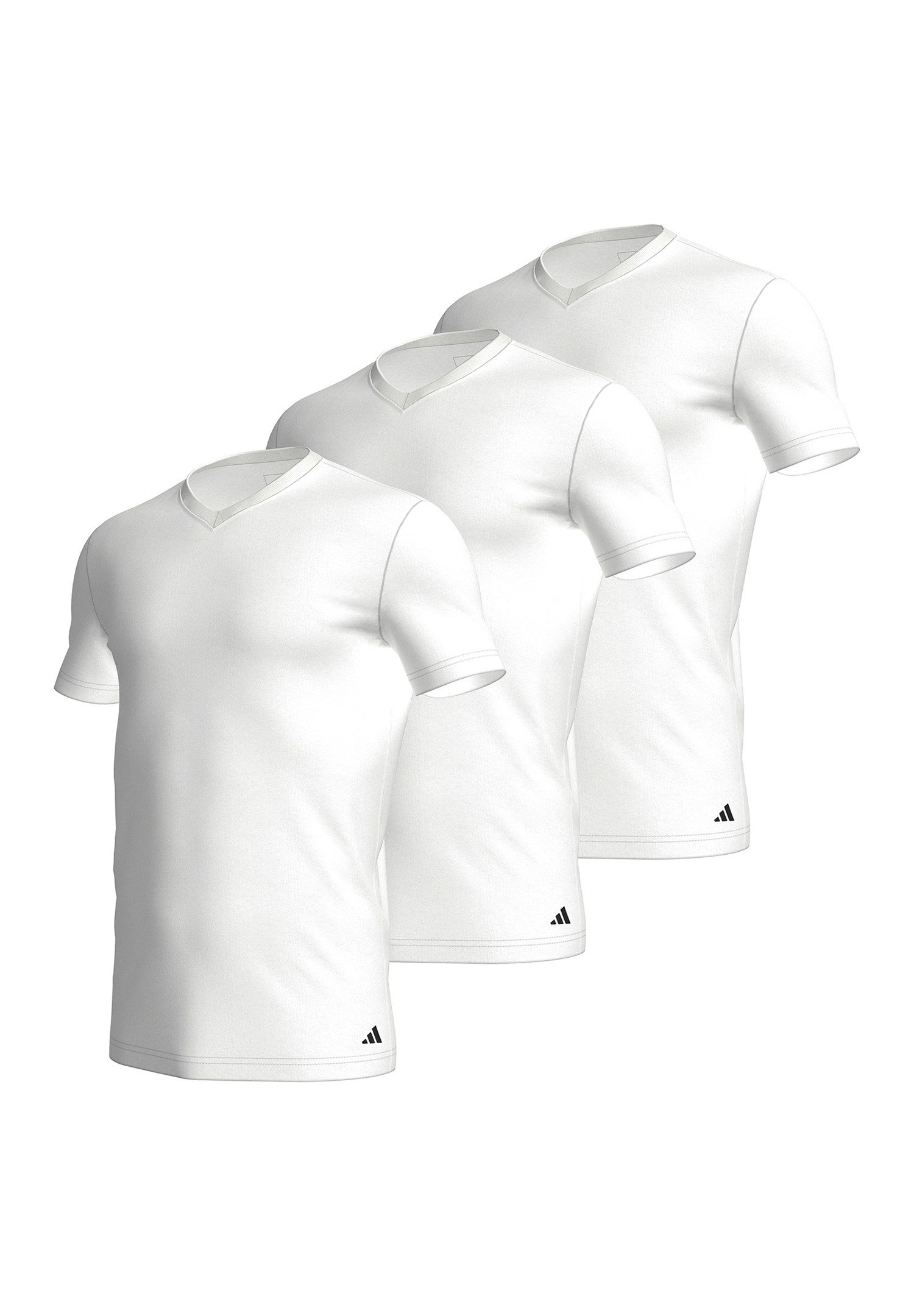 adidas Performance Poloshirt T-Shirt Basic V-Neck 3P (Packung, 3-tlg., 3er- günstig online kaufen