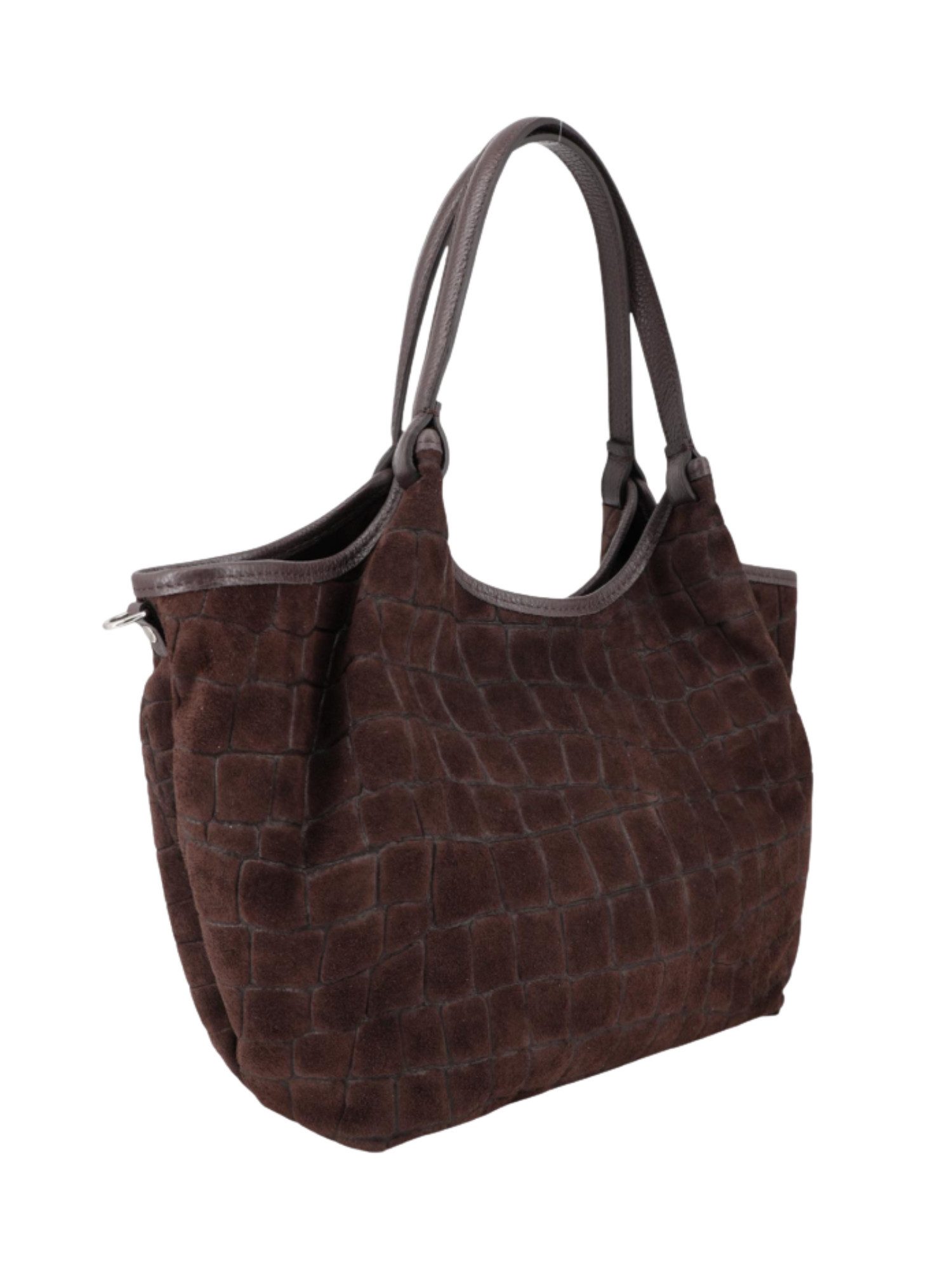 BRISE TASCHE Shopper Geräumiger Echtleder-Shopper mit Schulterriemen und 3 Fächern, Echtleder, Reißverschlussfächer, abnehmbarer Schulterriemen – Bild 2 von 4