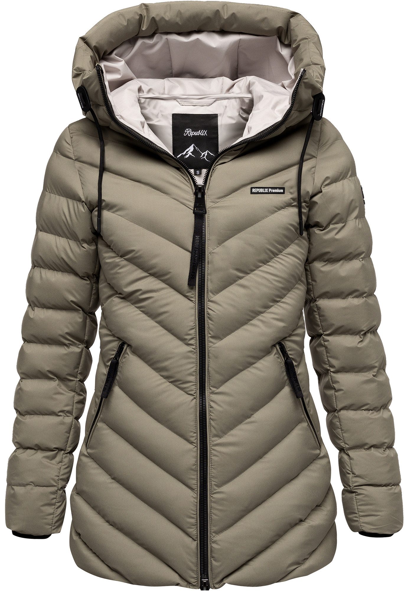 REPUBLIX Winterjacke FIONA Damen Gefütterte Dicke Winter Jacke Mantel Parka günstig online kaufen