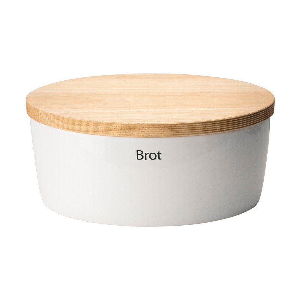 Continenta Bräter Brottopf 36x23x16 cm weiß, Keramik (1-tlg), Keramik, weiß