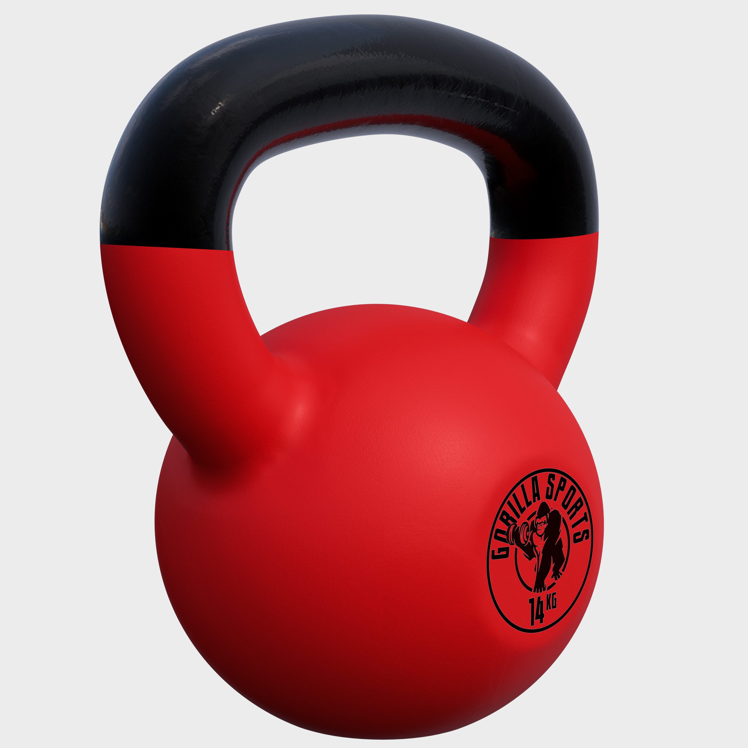 GORILLA SPORTS Kettlebell 2 - 32 kg, Gusseisen Kugelhantel mit Neoprenbeschichtung, Kraftraining