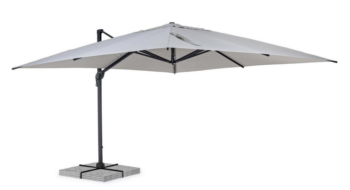 Ampelschirm Ampelschirm Ines 400x400x278cm Aluminium Schirm Sonnenschirm Garten