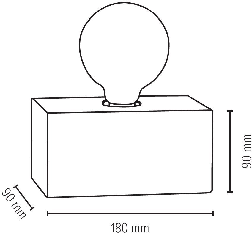 SPOT Light Tischleuchte STRONG DOUBLE, Leuchtmittel ohne