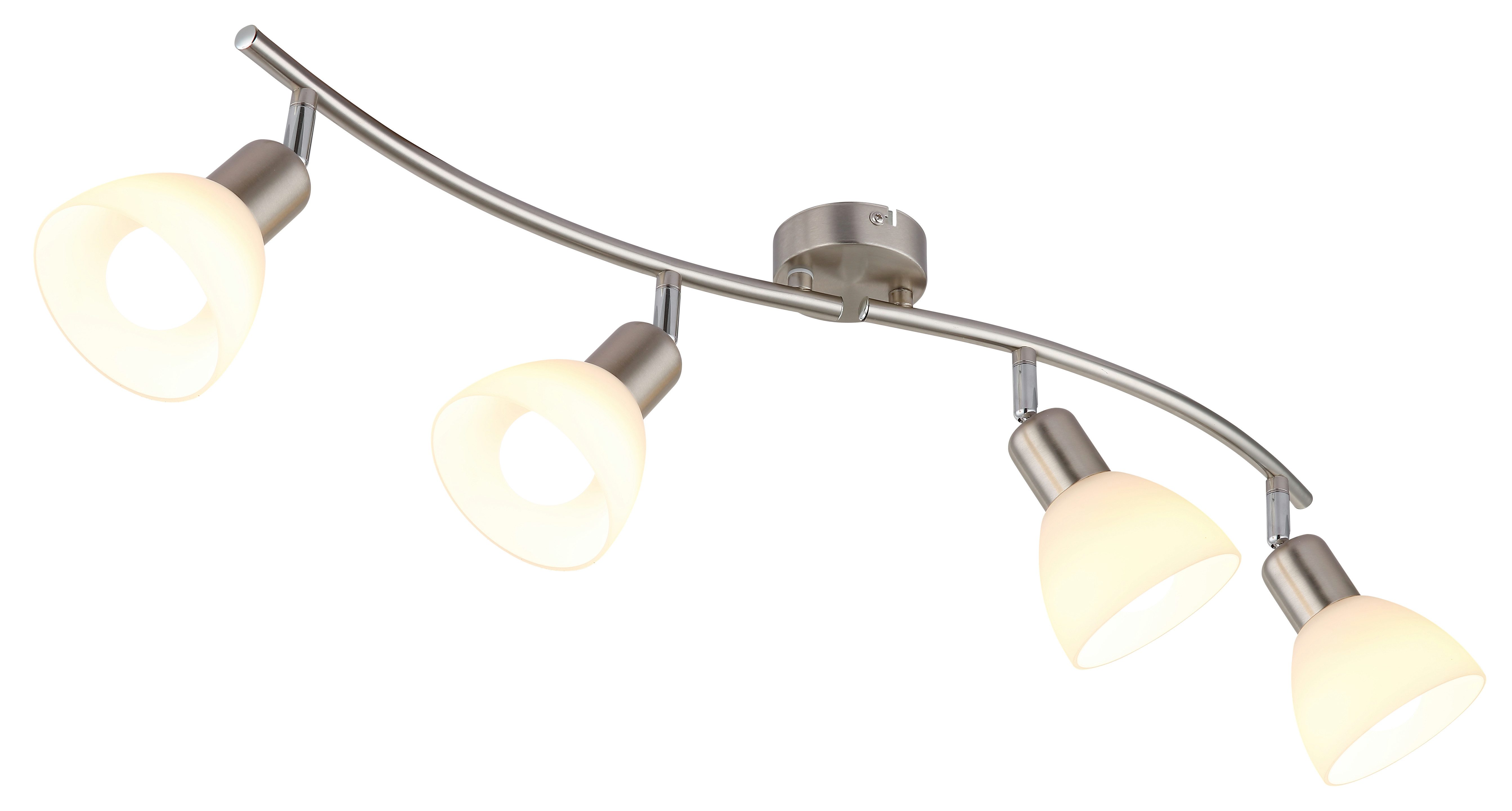 NOWA LED Deckenleuchte MALTE, ohne Leuchtmittel, Warmweiß, Deckenstrahler Glas opal Gläser Wohnzimmer Flur Schlafzimmer