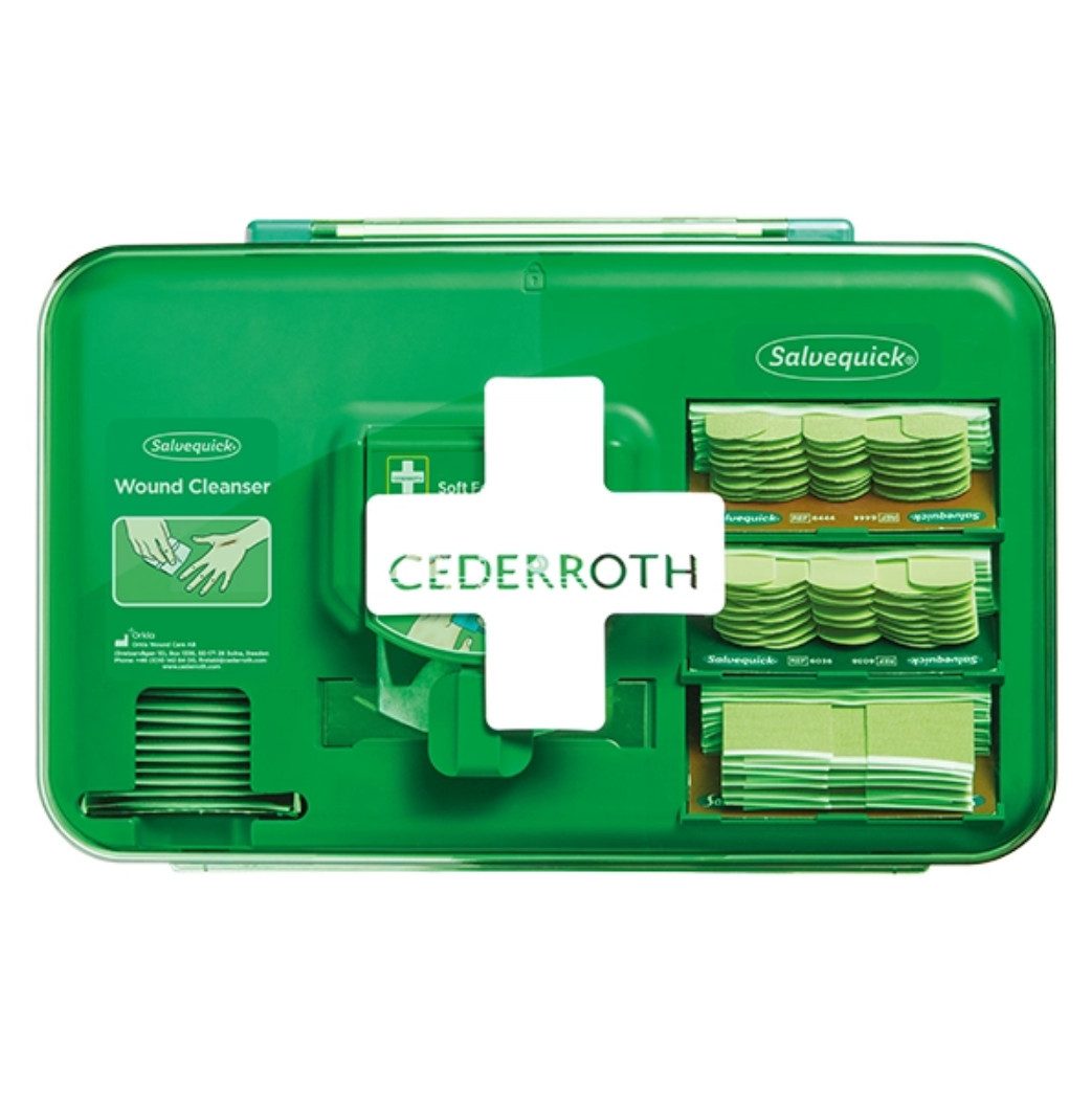 Cederroth Erste-Hilfe-Set Cederroth Wound Care Dispenser, (Wundversorgungsset, 1 St), Ideal für feuchte und anspruchsvolle Arbeitsumgebungen