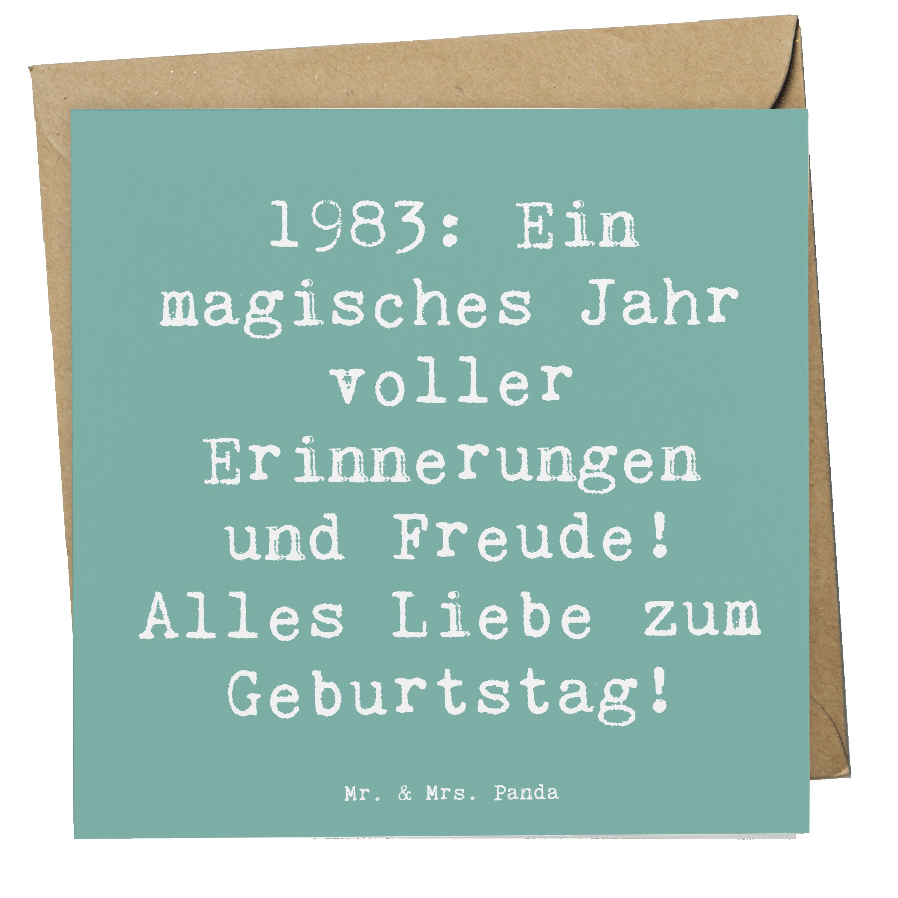 Grußkarte 1983 Geburtstagserinnerungen - Meeresbrise - Geschenk, 1983 Feier, Ho