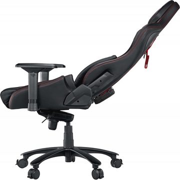Asus Gaming-Stuhl ROG Chariot SL300C - RGB Gaming Stuhl - Kunstlederbezug - schwarz/rot
