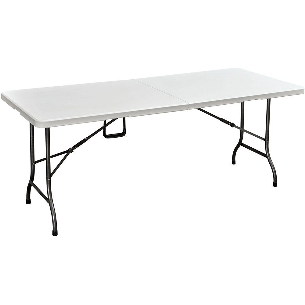 Lomadox Gartentisch GARDA-120, klappbar rechteckig in weiß, B/H/T: ca. 180/74/75 cm | Tische