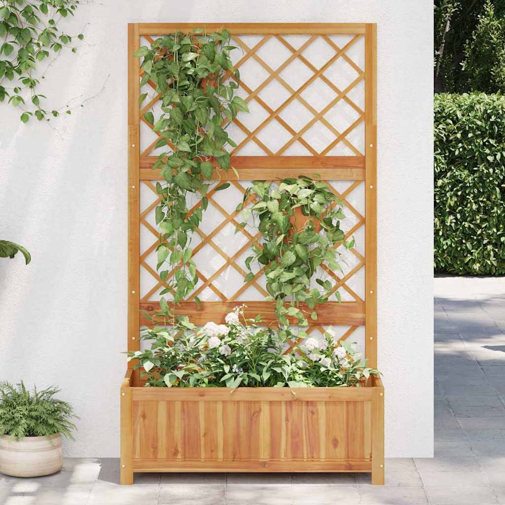 vidaXL Hochbeet Hochbeet mit Spalier 85x38x150 günstig online kaufen
