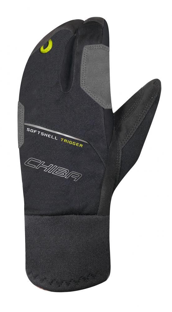 Fahrradhandschuhe CHIBA Softshell Trigger - Lobster Radhandschuhe winddicht, atmungsakti