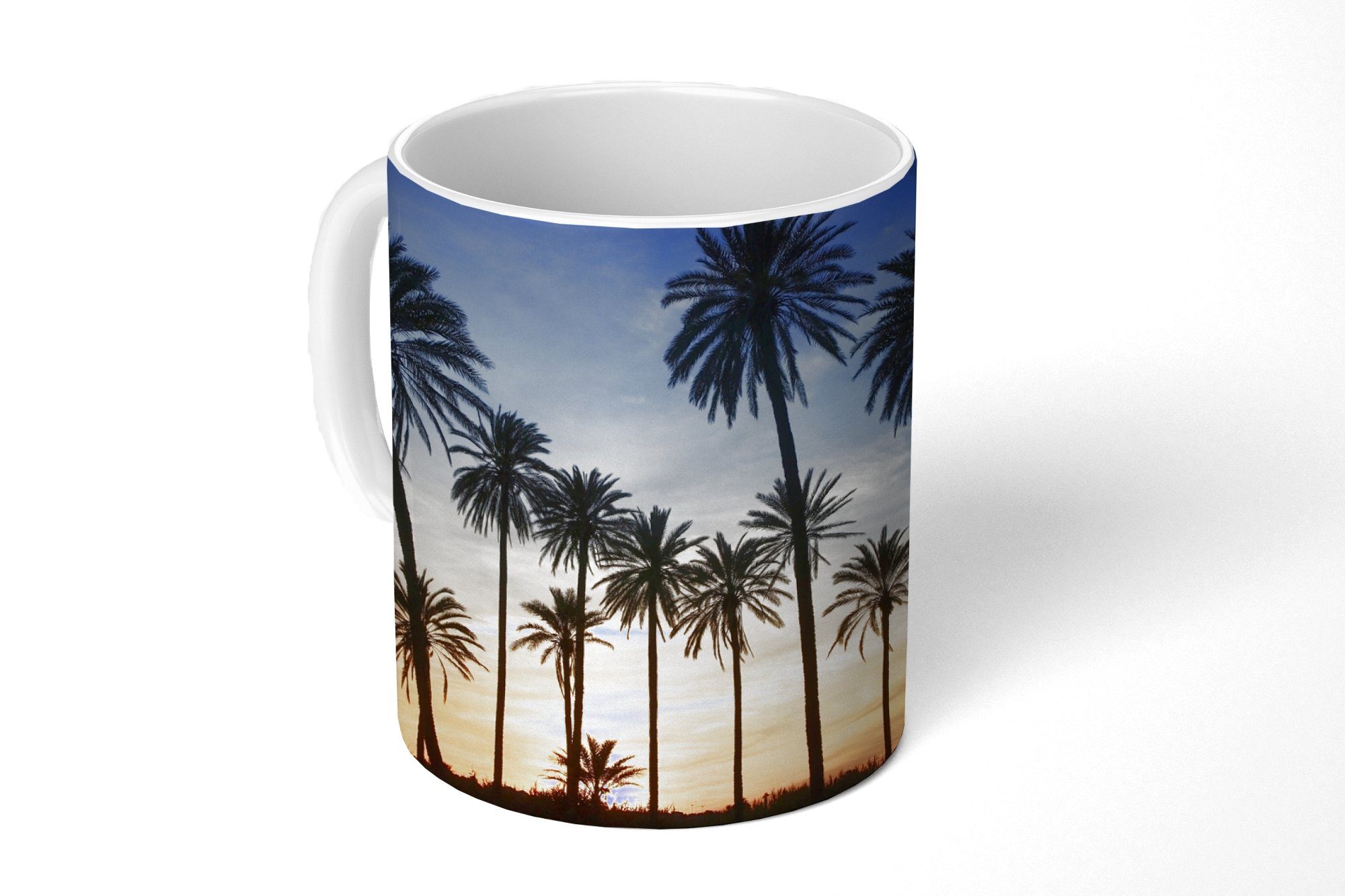Tasse Palme - Natur - Strand - Sonne - Nacht