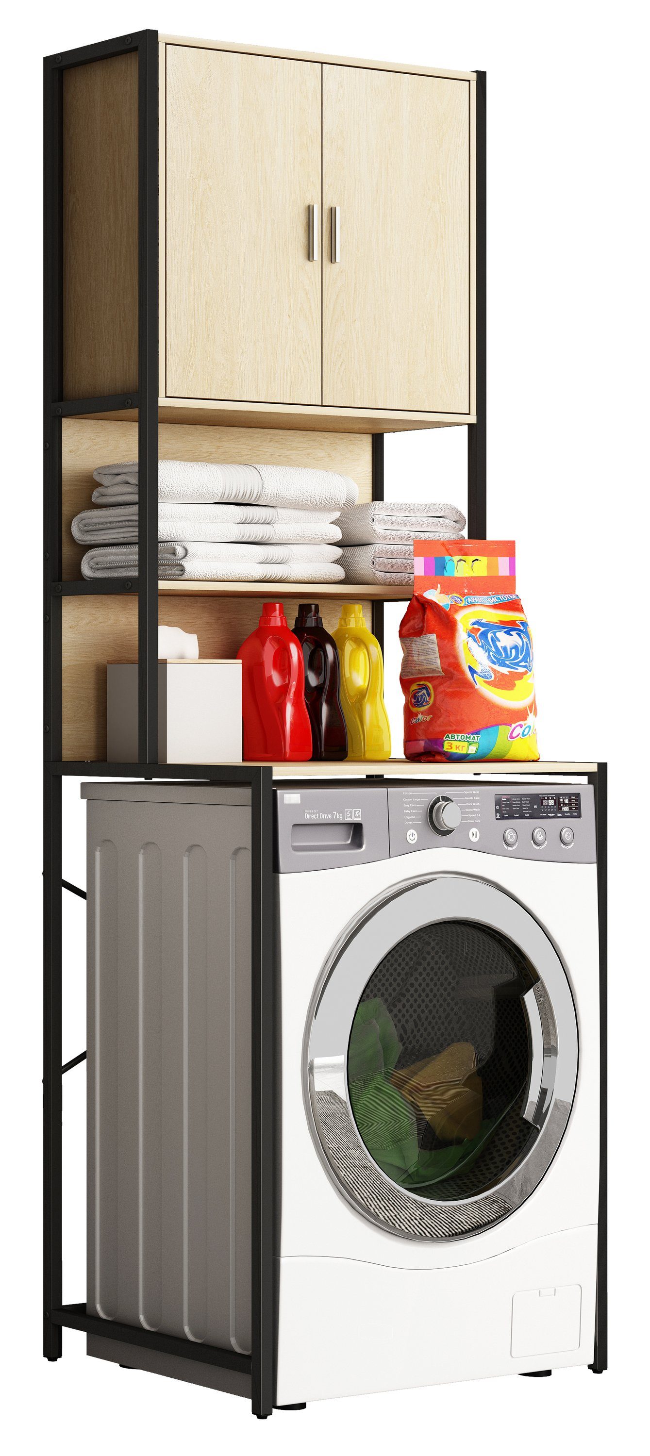 VCM Waschmaschinenumbauschrank Waschmaschine Toilette Überbau Schrank günstig online kaufen