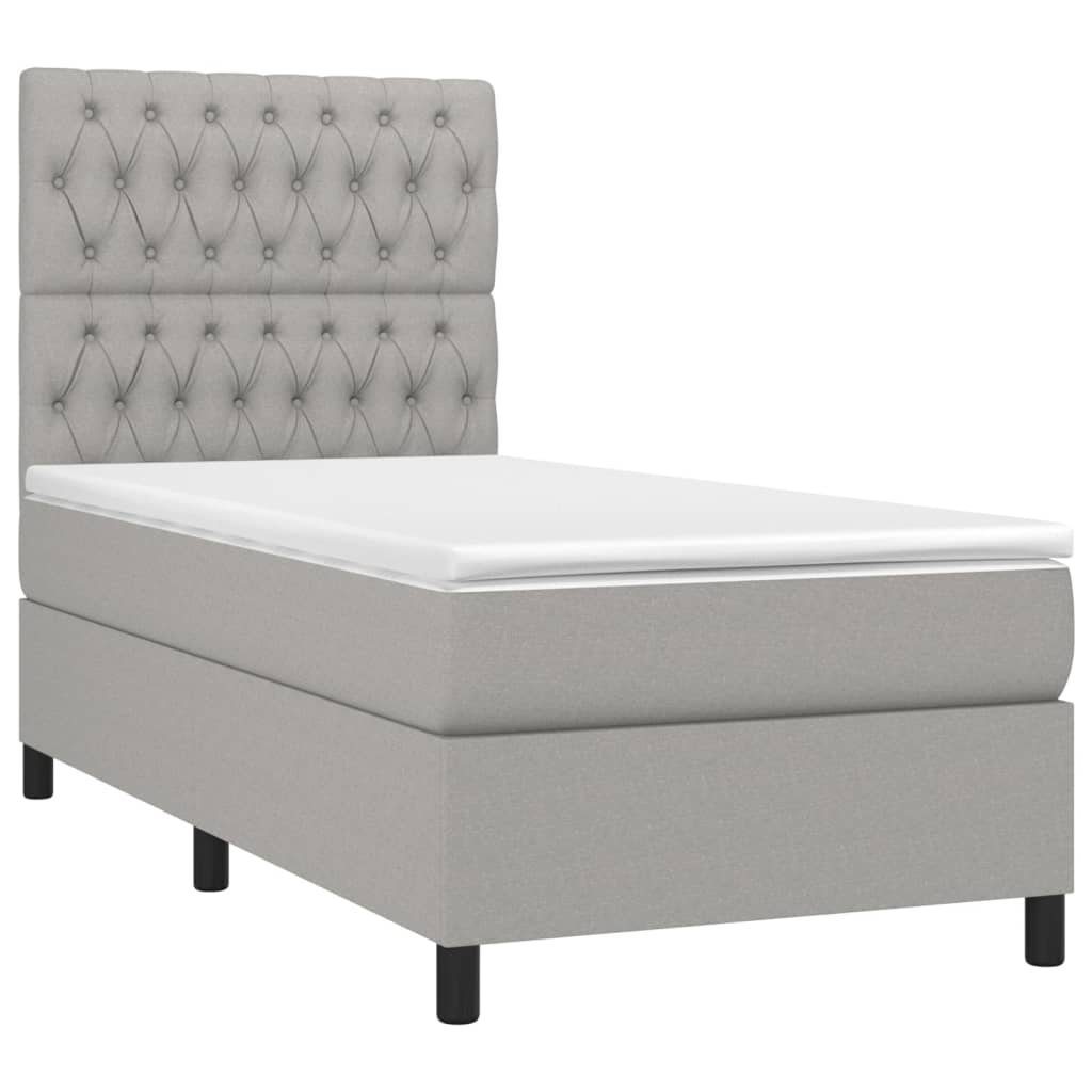 Vidaxl Boxspringbett Mit Matratze Dunkelgrün 120x200 Cm Samt günstig online kaufen