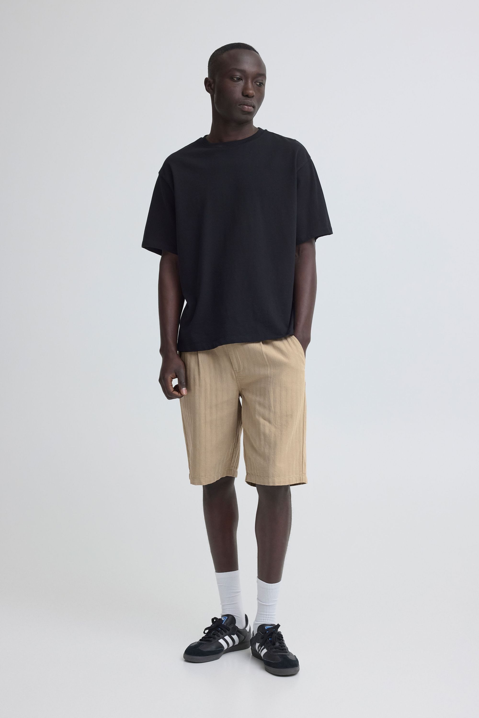 Blend Chinoshorts BHMorgan Linen Mix Pleated Modische Shorts mit Bundfalten