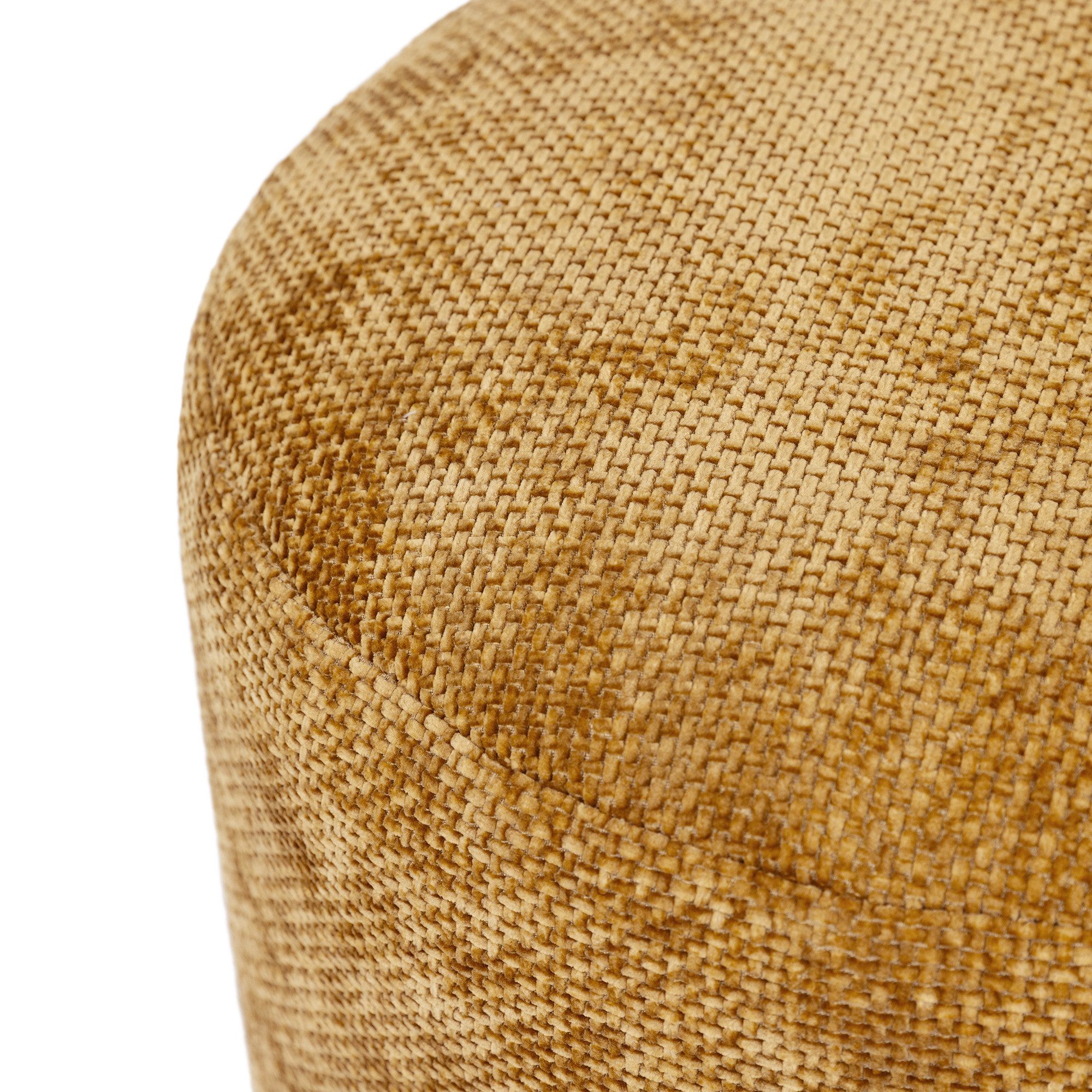 icon Pouf aus Chenille "Milano" mit Füllung, 55x35cm, Made in Germany, Sitzhocker, Sitzkissen, Fußstütze, Fußhocker – Bild 4 von 5