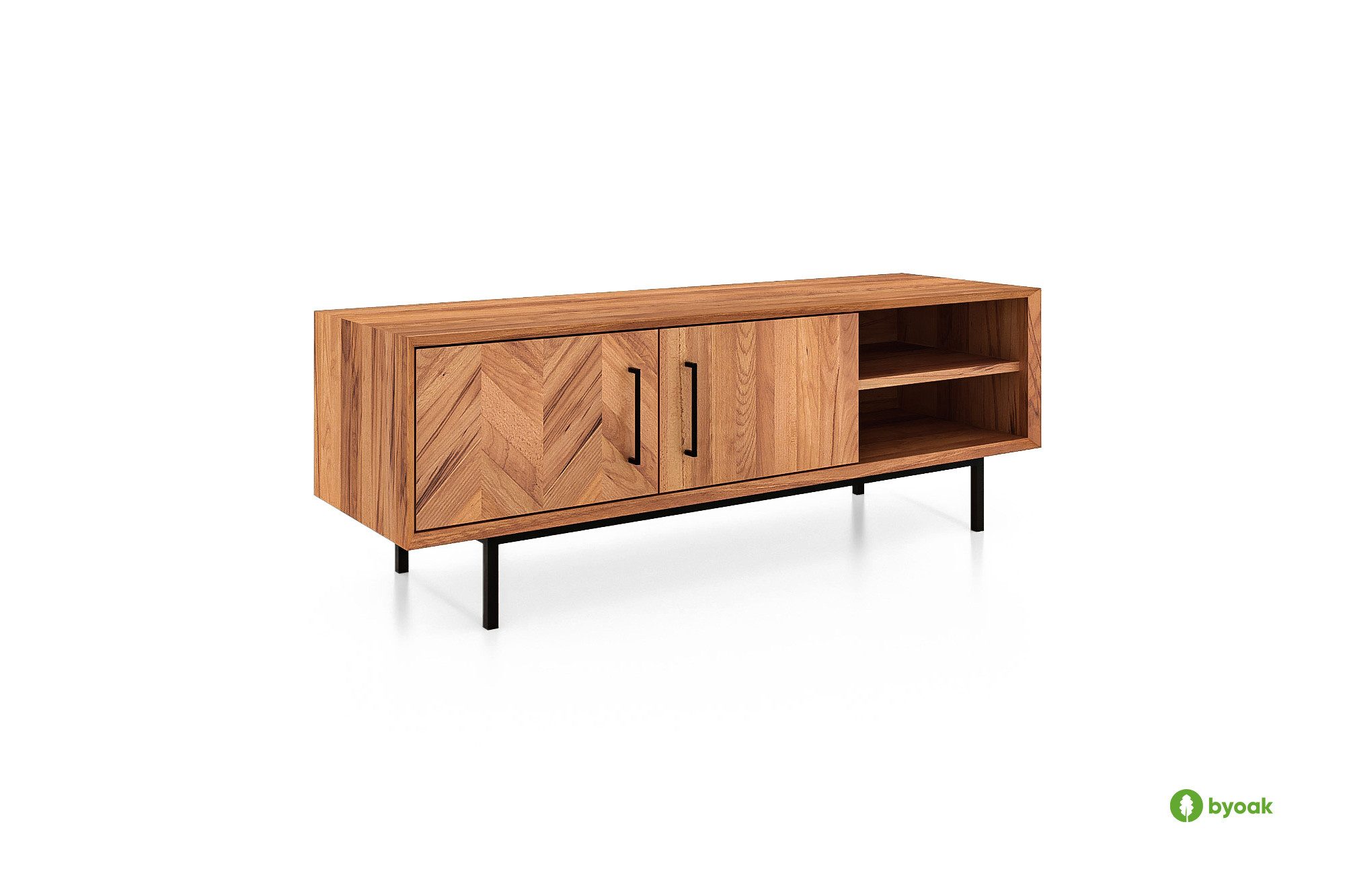 byoak TV-Schrank ABIES aus Massivholz, Naturgeölt
