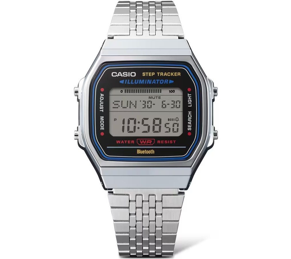 CASIO Digitaluhr Armbanduhr Vintage mit Schrittzähler und Bluetooth-Funktio günstig online kaufen