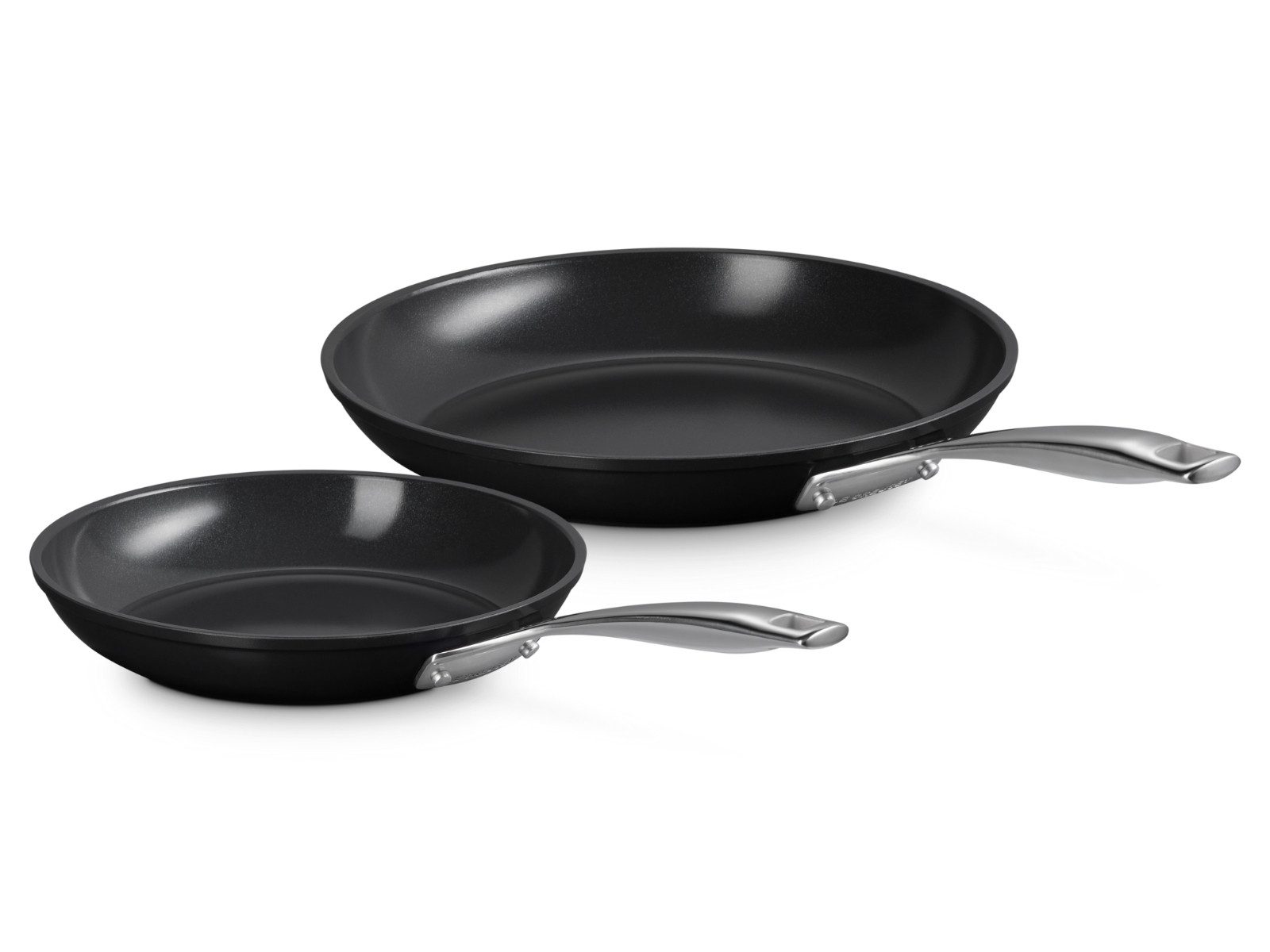 LE CREUSET Pfannen-Set Essential Keramik-Antihaft Pfannenset flach 24/28cm 2tlg