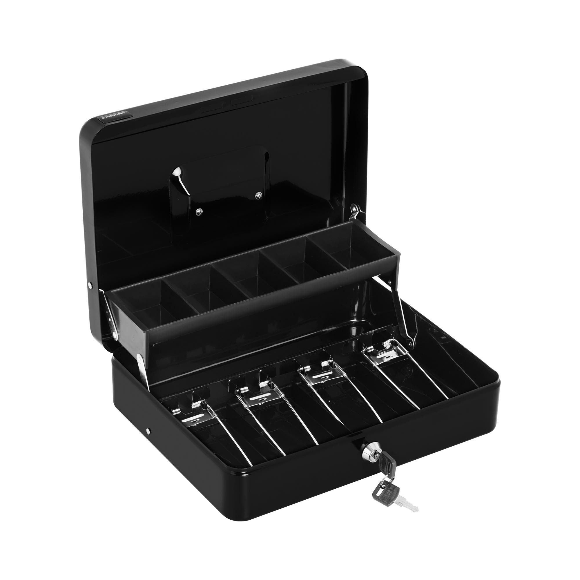 Stamony Geldkassette abschließbar Geldkasse Ladenkasse Geldbox Zylinderschloss