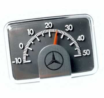 Mercedes Benz Raumthermometer Original Bimetall Reliefskala Auto Innen Thermometer 679970.51 aus 1982