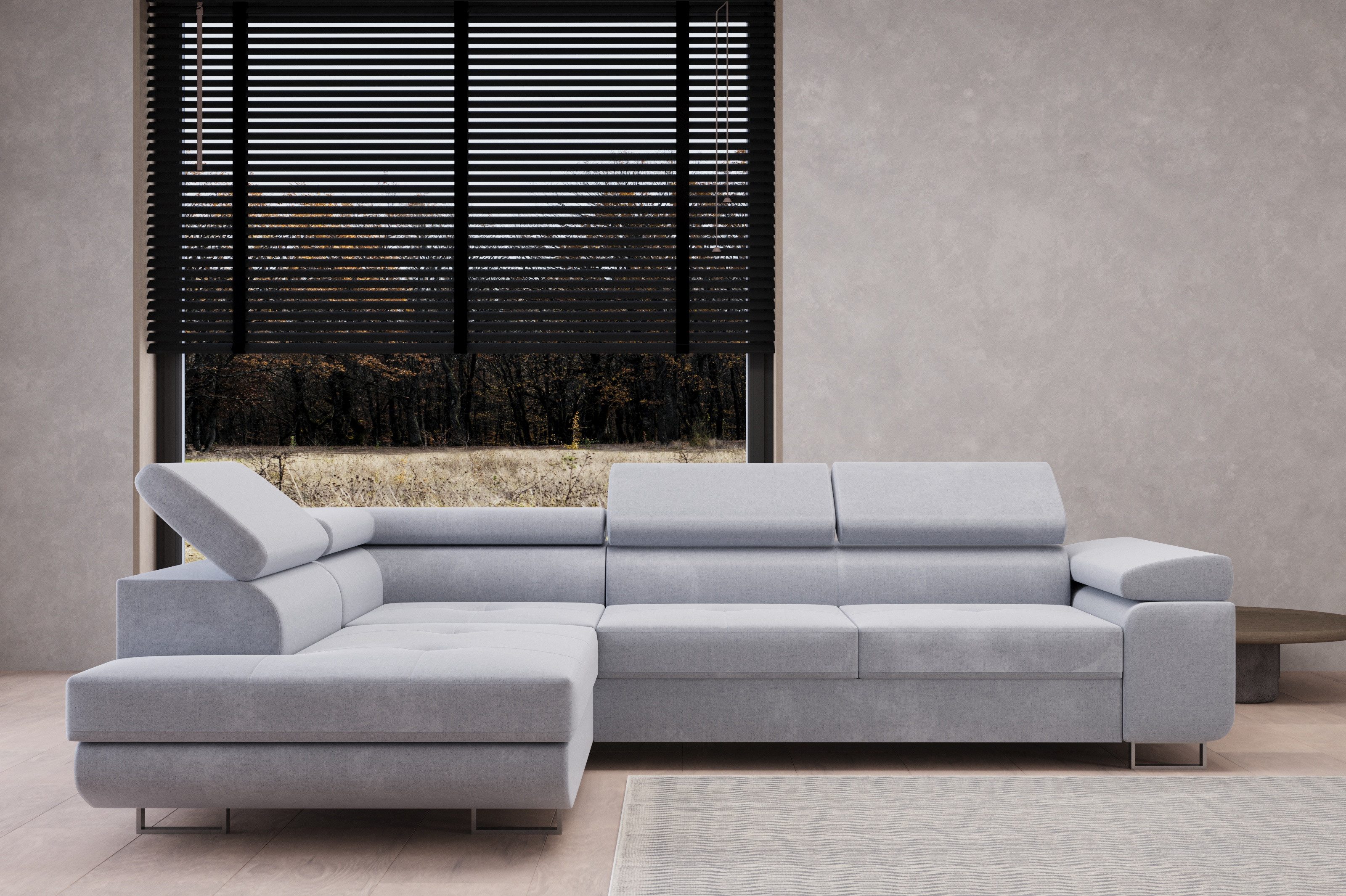 MOEBLO Ecksofa BUZZ L, mit Schlaffunktion, mit Bettkasten Funktionalität Po günstig online kaufen