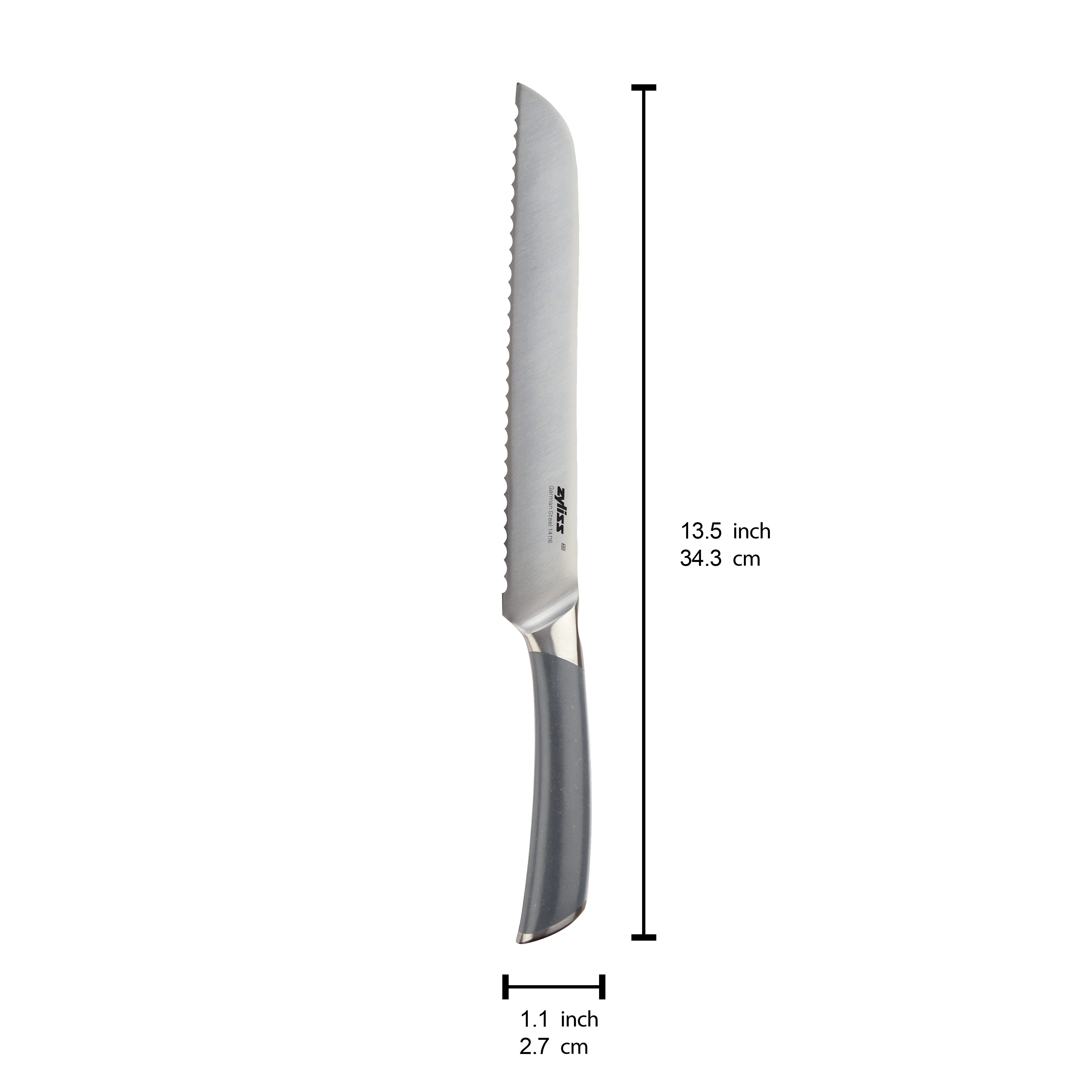 zyliss Brotmesser Comfort Pro 21 cm, deutscher Edelstahl, 15°-Schliff, Vollerl-Konstruktion