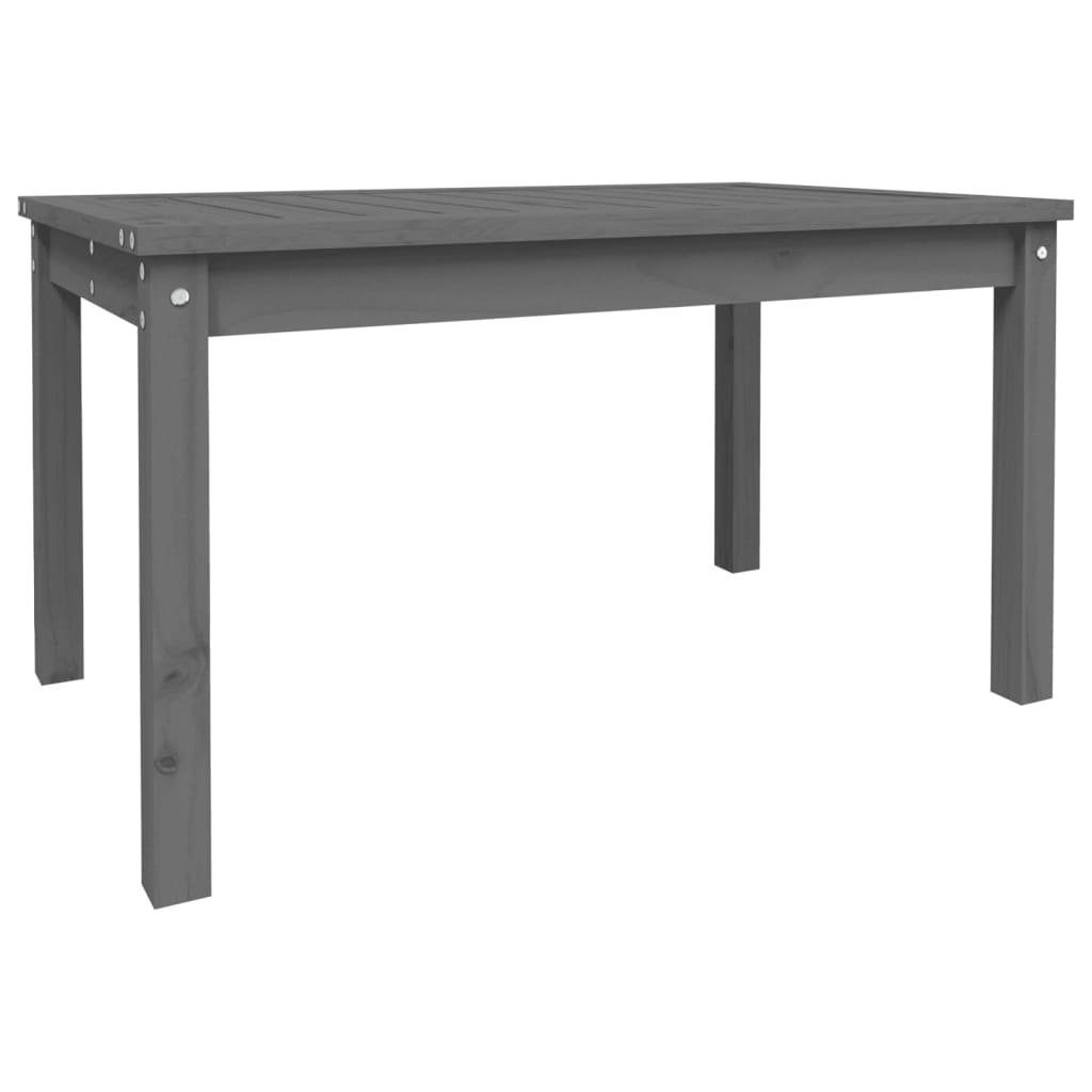 Gartentisch Gartentisch Grau 82,5x50,5x45 cm Massivholz Kiefer