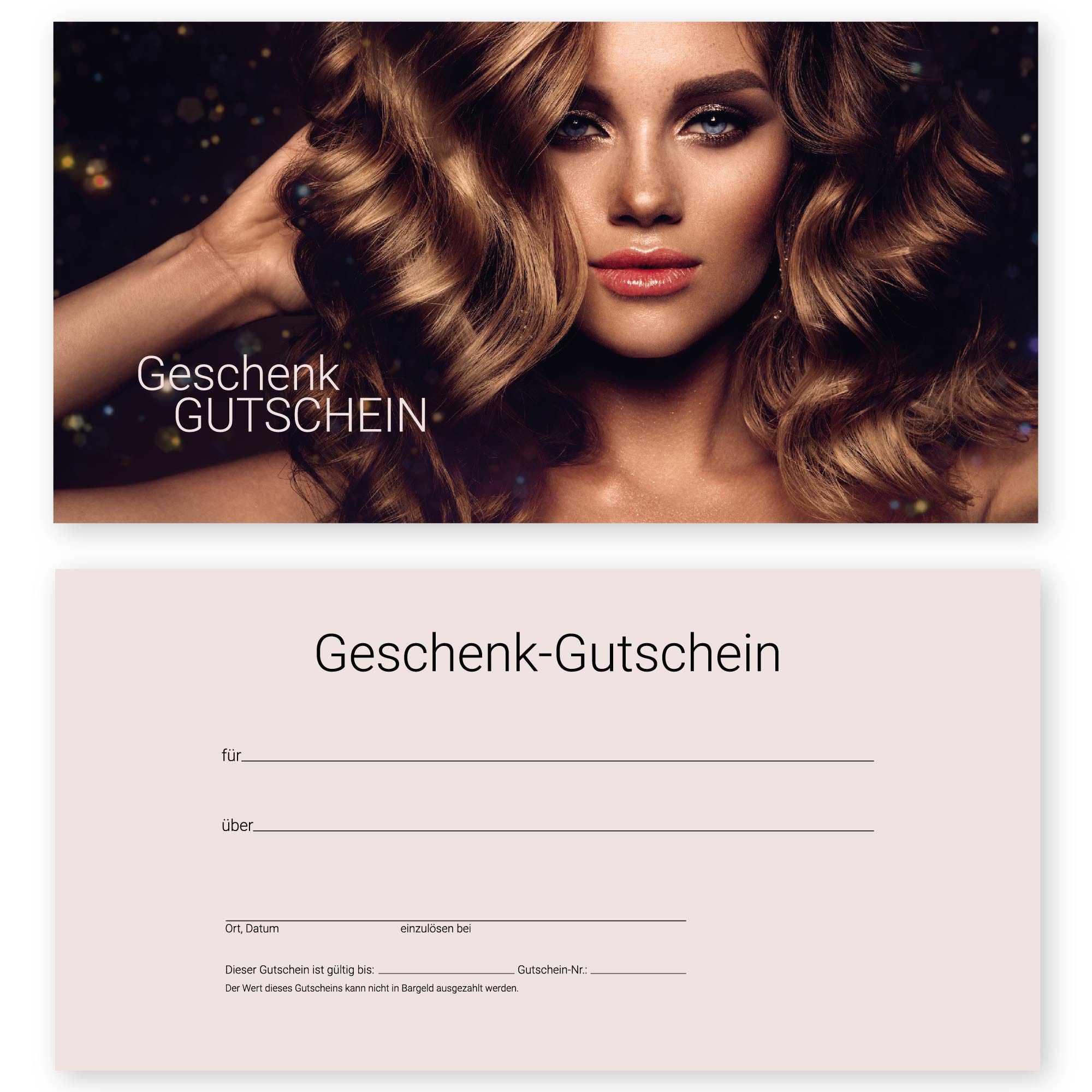 cosmeticPlus Geschenkkarte 50 Gutscheinkarten für Frisöre, Barber und Styling zum Verkaufen